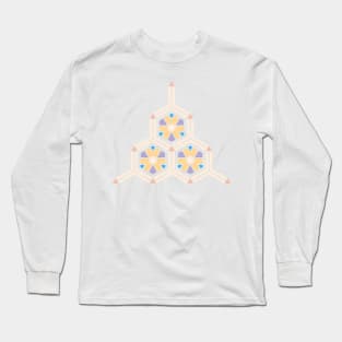 Abstract Geometric Kids Pattern Long Sleeve T-Shirt